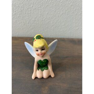 Vintage Disney Tinkerbell Christmas Ornament Ceramic Stamped Japan